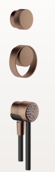 Ручки для душевой стойки Gessi Outdoor L 63214.708 брашированная медь