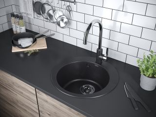 Мойка кухонная Paulmark Gelegen PM404800-BL чёрный