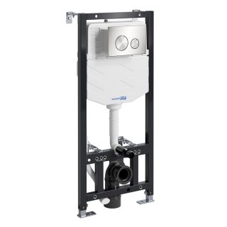 Система инсталляции для унитазов WasserKRAFT Aller 10TLT.010.ME.BN02 с кнопкой смыва