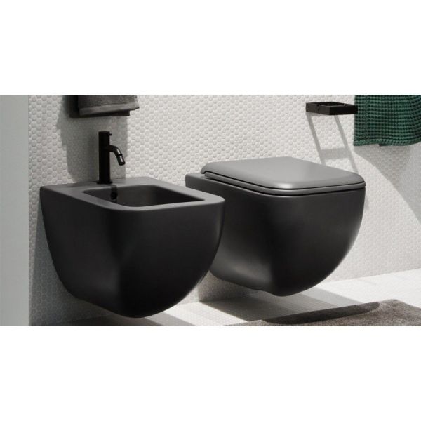 Унитаз Duravit Happy D.2 2222098900 подвесной черный Унитаз Duravit Happy D.2 2222098900 подвесной черный
