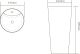 Раковина напольная SantiLine SL-4011 41см белый