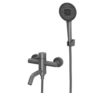 Смеситель для ванны с коротким изливом RUSH Melos (SUS1101-44Grey) Смеситель для ванны с коротким изливом RUSH Melos (SUS1101-44Grey)