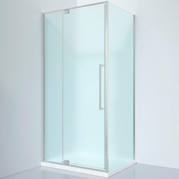 Душевой уголок Black&White Stellar Wind 812900CF 90x90 см профиль хром стекло матовое