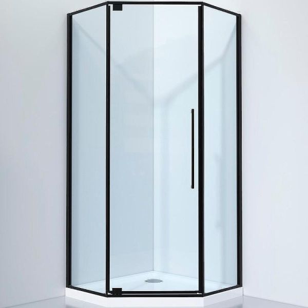 Душевой уголок Black&White Stellar Wind 815900 90x90 см профиль чёрный матовый стекло прозрачное