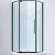 Душевой уголок Black&White Stellar Wind 815900 90x90 см профиль чёрный матовый стекло прозрачное