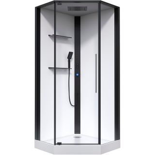 Душевая кабина Black and White Galaxy G8035 90x90 8035000 с гидромассажем Душевая кабина Black and White Galaxy G8035 90x90 8035000 с гидромассажем