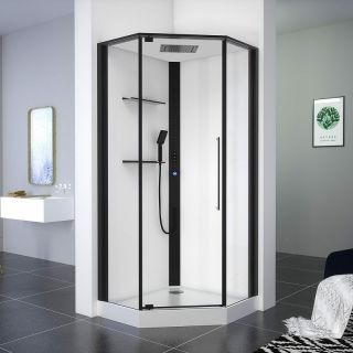 Душевая кабина Black and White Galaxy G8036 100x100 8036000 с гидромассажем Душевая кабина Black and White Galaxy G8036 100x100 8036000 с гидромассажем
