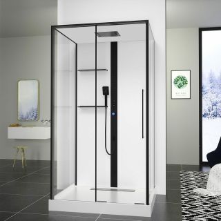 Душевая кабина Black and White Galaxy G8038 110x90 8038000 с гидромассажем Душевая кабина Black and White Galaxy G8038 110x90 8038000 с гидромассажем