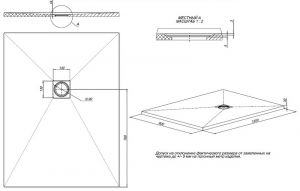 Душевой поддон Allen Brau Priority 8.31007-AM Антрацит 120x90