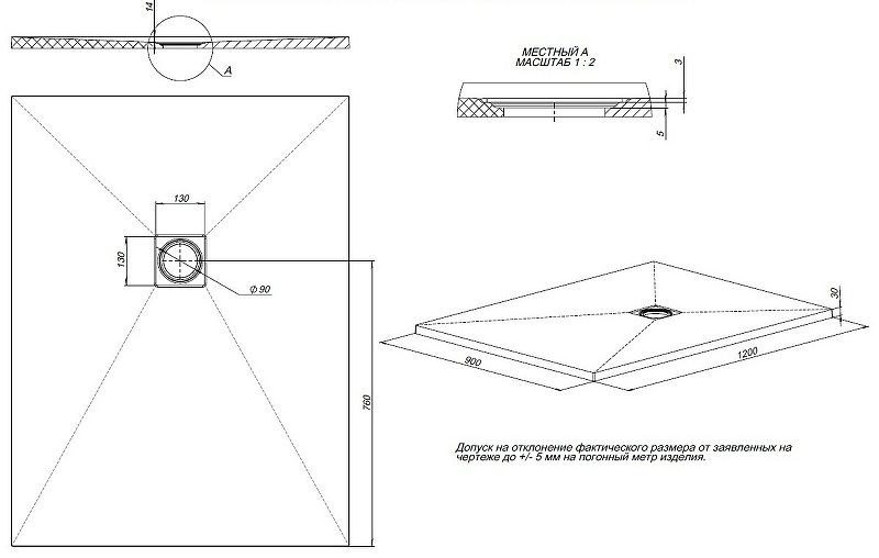 Душевой поддон Allen Brau Priority 8.31007-AM Антрацит 120x90 Душевой поддон Allen Brau Priority 8.31007-AM Антрацит 120x90