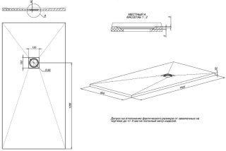 Душевой поддон Allen Brau Priority 8.31010-AM Антрацит 160x80 Душевой поддон Allen Brau Priority 8.31010-AM Антрацит 160x80