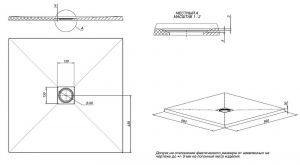 Душевой поддон Allen Brau Priority 8.31002-AM Антрацит 90x90