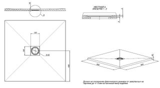Душевой поддон Allen Brau Priority 8.31002-AM Антрацит 90x90 Душевой поддон Allen Brau Priority 8.31002-AM Антрацит 90x90