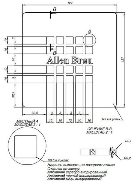 Накладка для сифона Allen Brau Priority 8.310N1-BA серебро браш 100х100 Накладка для сифона Allen Brau Priority 8.310N1-BA серебро браш 100х100