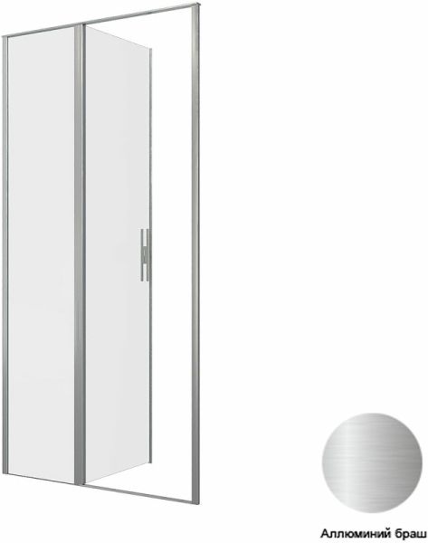 Душевая дверь Allen Brau Priority 100 3.31029.BA профиль Серебро браш