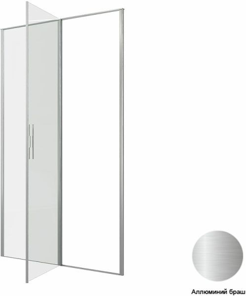 Душевая дверь Allen Brau Priority 120 3.31032.BA профиль Серебро браш