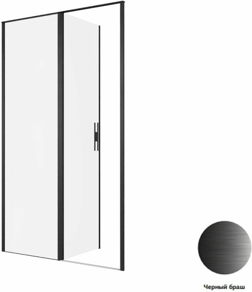 Душевая дверь Allen Brau Priority 120 3.31033.BBA профиль Черный браш