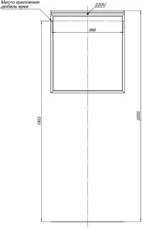 Зеркало Allen Brau Priority 1.31014.BB с подсветкой Черный браш Зеркало Allen Brau Priority 1.31014.BB с подсветкой Черный браш