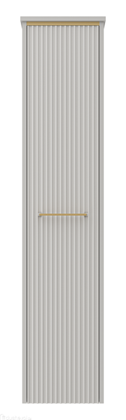 Шкаф - пенал Brevita Elche 35 R ELC-05035-010R Серый кашемир Золото