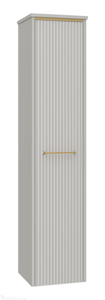 Шкаф - пенал Brevita Elche 35 R ELC-05035-010R Серый кашемир Золото