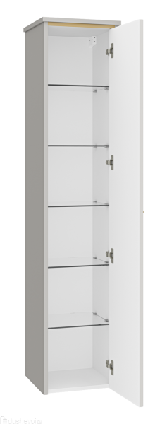 Шкаф - пенал Brevita Elche 35 R ELC-05035-010R Серый кашемир Золото