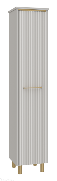 Шкаф - пенал Brevita Elche 35 R ELC-05035-010R Серый кашемир Золото