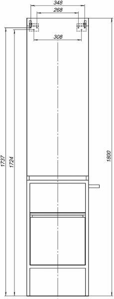 Шкаф пенал Allen Brau Priority 40 L 1.31006.WM Белый матовый