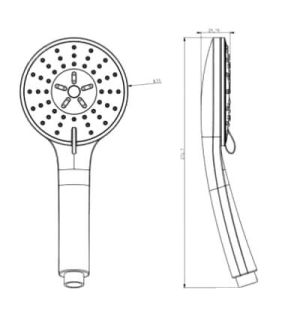 Душевая лейка Koller Pool SH0531 Душевая лейка Koller Pool SH0531
