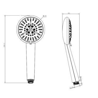 Душевая лейка Koller Pool SH0536 Душевая лейка Koller Pool SH0536
