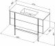 Тумба под раковину Allen Brau Reality 120 1.32008.PWM подвесная Папирус матовый