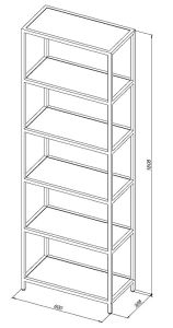 Шкаф пенал Allen Brau Liberty 60 1.33006.BB Черный браш