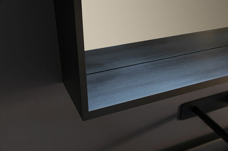 Зеркало Allen Brau Reality  1.32020.BB с подсветкой Черный браш