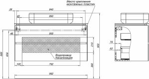 Тумба под раковину Allen Brau Infinity 100 1.21003.AM подвесная Антрацит матовый