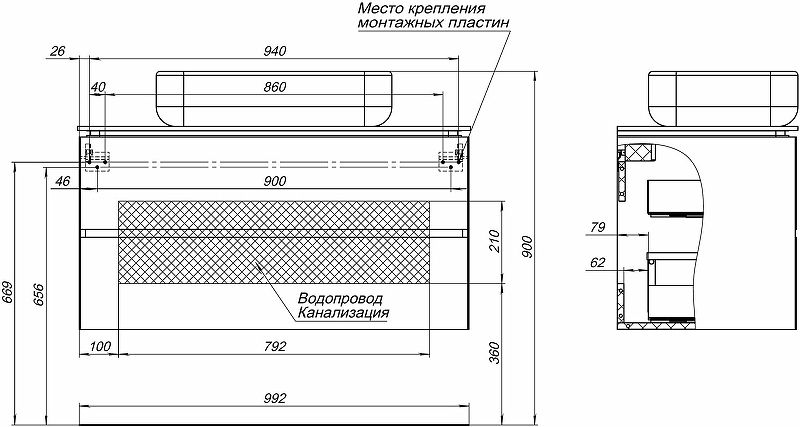 Тумба под раковину Allen Brau Infinity 100 1.21003.PWM подвесная Папирус матовый