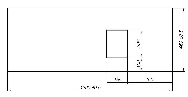 Столешница под раковину Allen Brau Infinity 120 R 1.21014.G Графит