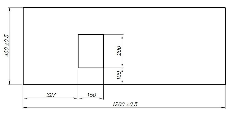 Столешница под раковину Allen Brau Infinity 120 L 1.21015.GR-S Графит