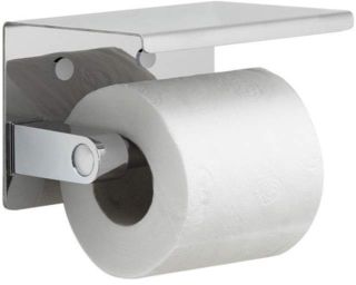 Держатель туалетной бумаги Sapho Simple Line с полкой для телефона хром 2839