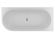 Акриловая ванна Riho Desire Corner Velvet B088001105 L 184х84см белый матовый