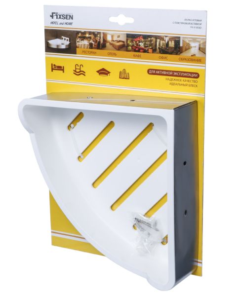 Полка FIXSEN Hotel угловая одноэтажная с пластиковой вставкой (FX-31003D) Полка FIXSEN Hotel угловая одноэтажная с пластиковой вставкой (FX-31003D)