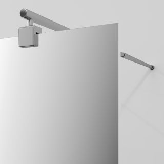 Душевая перегородка WasserKRAFT Vechte 60W40-MR 120 см профиль хром стекло зеркальное