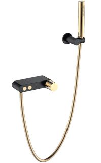Смеситель для ванны Boheme Stick 123-BG чёрный/золото Смеситель для ванны Boheme Stick 123-BG чёрный/золото