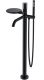 Напольный смеситель для ванны Boheme Stick 129-BB чёрный Напольный смеситель для ванны Boheme Stick 129-BB чёрный