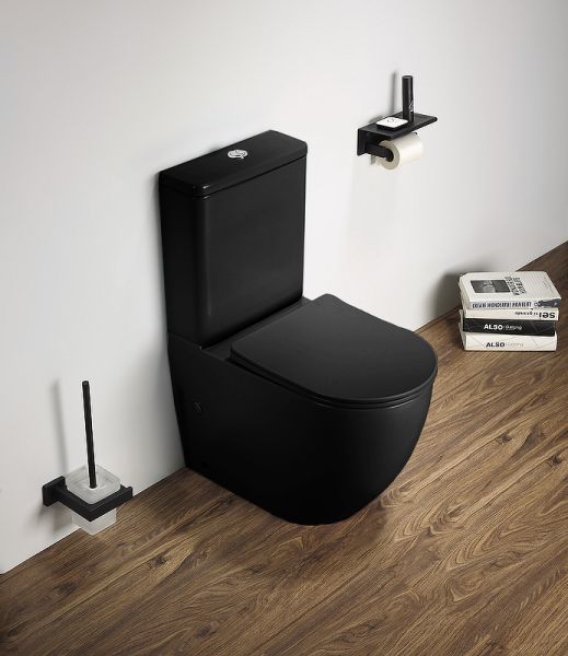 Унитаз CeramaLux 2166XMB с бачком и сиденьем Микролифт