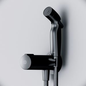 Гигиенический душ со смесителем Am.Pm X-Joy TouchReel чёрный матовый F0H85A522