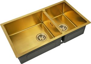 Мойка кухонная Zorg Inox PVD SZR-78-2-44 BRONZE