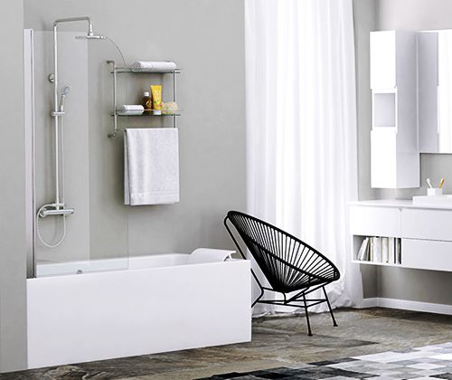 Шторка на ванну WasserKRAFT Leine 35P01-80 Шторка на ванну WasserKRAFT Leine 35P01-80