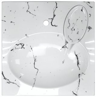 Раковина Azario Carmen CS00078503 60 см белый мрамор