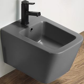 Биде CeramaLux 5370MDH подвесное серое