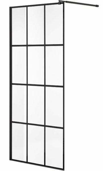 Душевая перегородка Niagara NG-685-11BLACK 110см чёрный/прозрачное