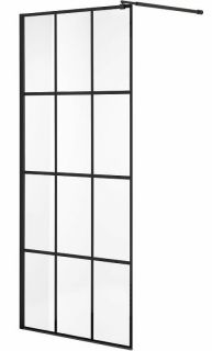 Душевая перегородка Niagara NG-685-90BLACK 90см чёрный/прозрачное